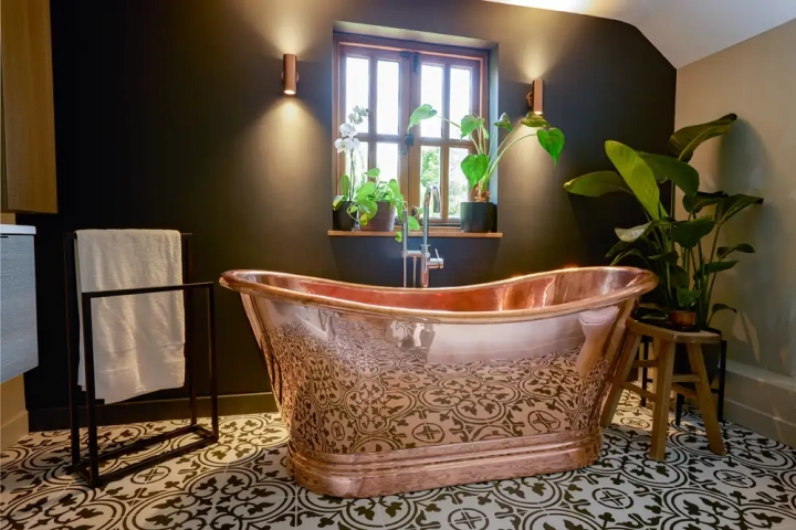 Copper bath bathroom