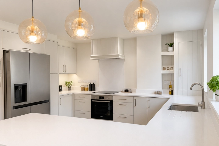 Elegant Kitchen Bespoke Drinks Cabinet